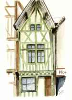Maison verte-2002-aquarelle